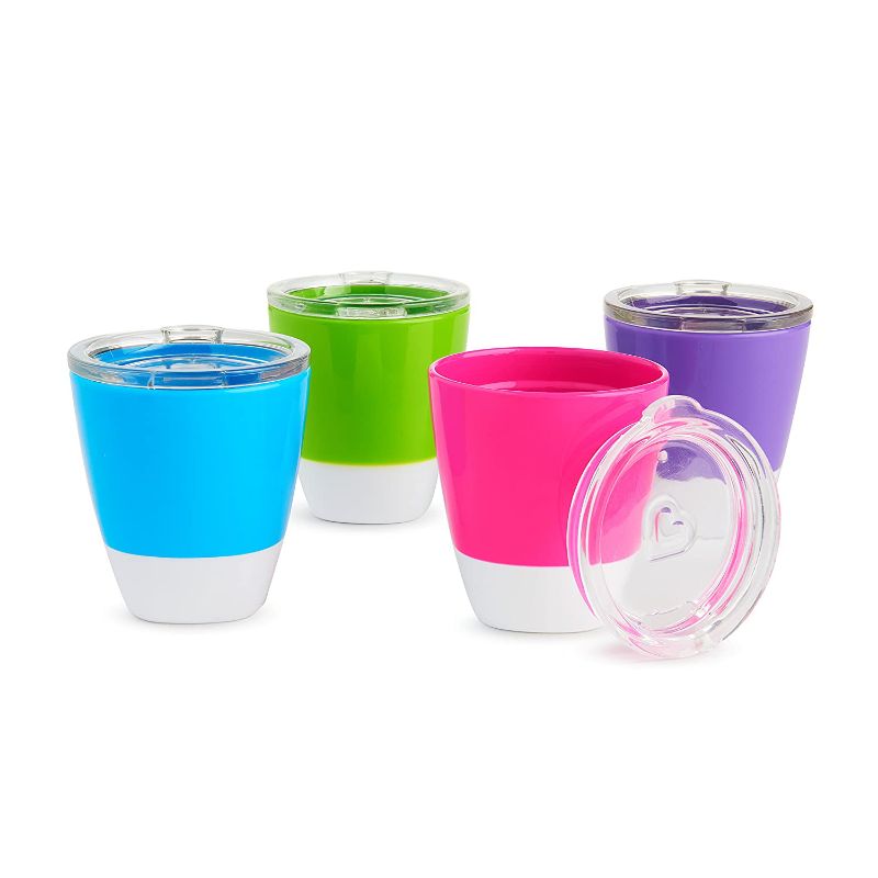 Photo 1 of Munchkin Splash Toddler Cups with Training Lids, 7 Oz, 4 Pack
