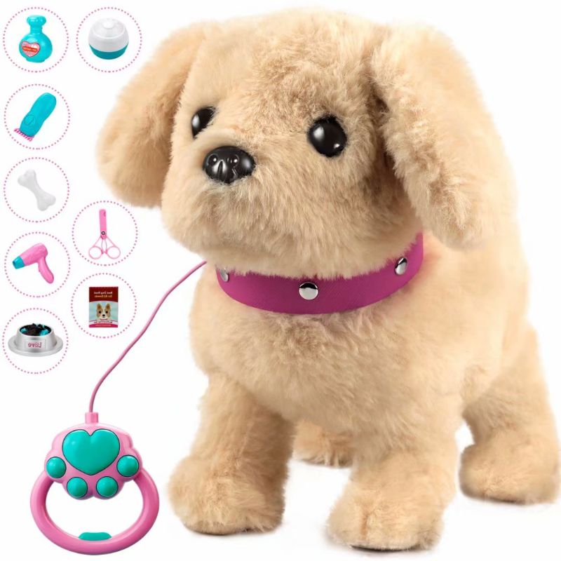 Photo 1 of Forty4 Plush Electronic Dog, Stuffed Puppy Dog with Remote Control Leash, Interactive Companion Dog Toy, Realistic Pet Dog with Music, Walking, Singing, Wagging Tail, Gifts for 2 3 4 Year Boys & Girls
DOG TOY ONLY 