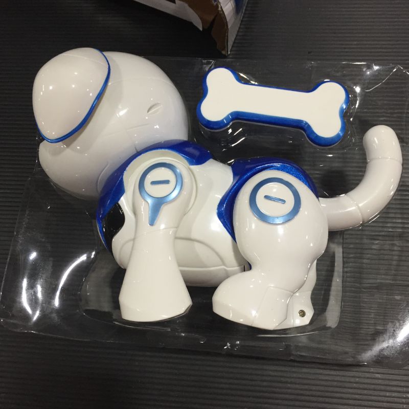 Photo 2 of Mini AI Robot Dog with Magent Bone, Smart Interactive Puppy Pet Electronic Robotic Dogs Toy for Aged 3 4 5 6 7 8-12 Year Old Kids Boys Girls Toddlers, Birthday Gifts Wireless Walk Talk Voice Control
