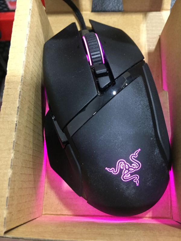 Photo 3 of Razer Basilisk V3 Customizable Ergonomic Gaming Mouse: Fastest Gaming Mouse Switch - Chroma RGB Lighting - 26K DPI Optical Sensor - 11 Programmable Buttons - HyperScroll Tilt Wheel - Classic Black
