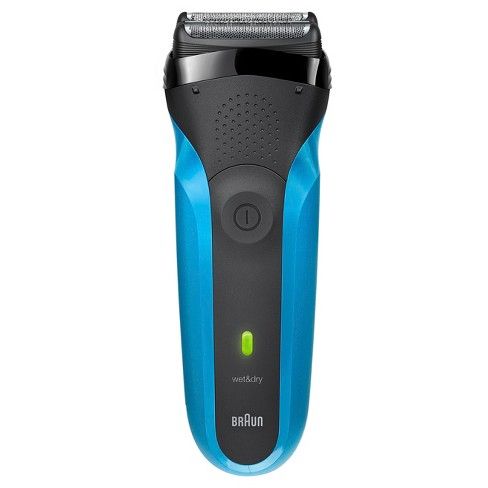 Photo 1 of Braun Electric Series 3 Razor with Precision Trimmer, Rechargeable, Wet & Dry Foil Shaver for Men, Blue/Black, 4 Piece
