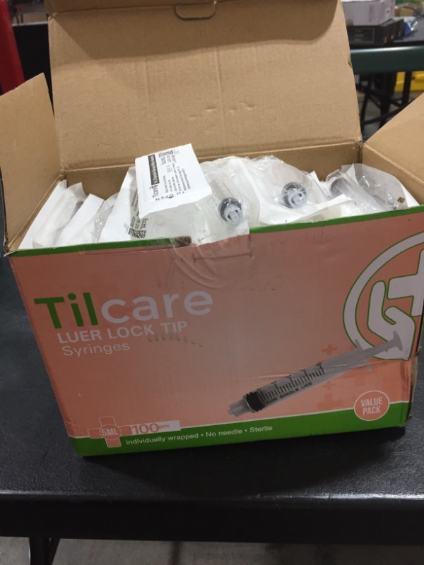 Photo 3 of 5ml Syringe Without Needle Luer Lock 100 Pack by Tilcare - Sterile Plastic Medicine Droppers for Children, Pets or Adults – Latex-Free Oral Medication Dispenser - Syringes for Glue and Epoxy
