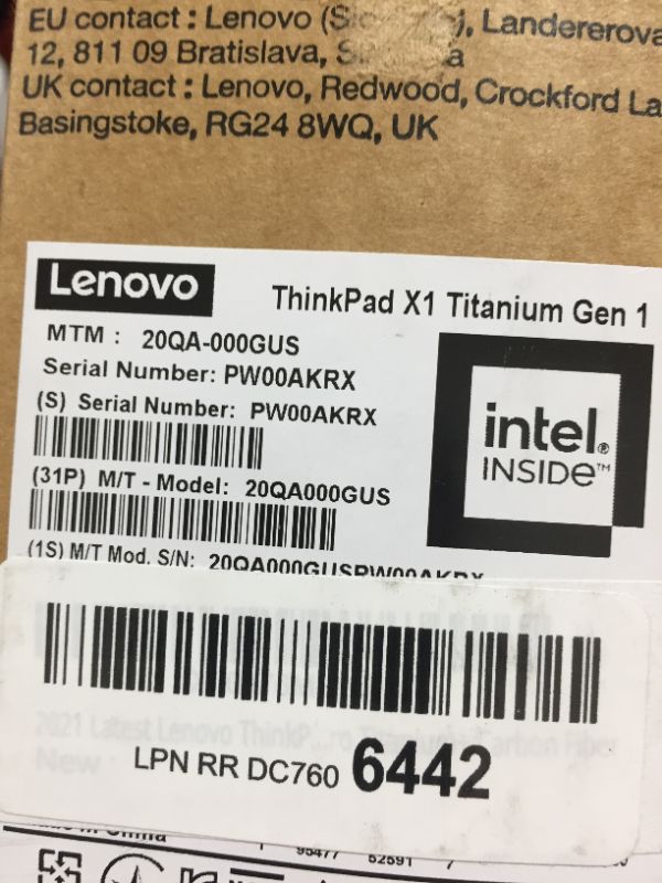 Photo 1 of Newest Lenovo ThinkPad X1 Titinium Yoga 13.5" QHD Touchscreen 2-in-1 Laptop, Intel 4-Core i7-1160G7, 16GB RAM 512GB SSD, WiFi6, Type-C, Backlit Keyboard, Fingerprint, Win 10 Pro (20QA000GUS) **Laptop needs to be Factory Reset.**