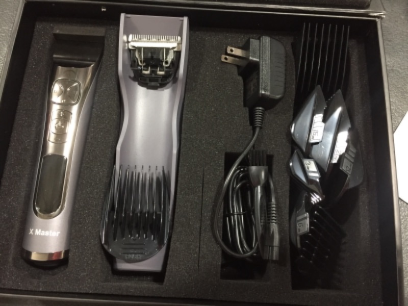 Photo 2 of Hair Clippers for Men Professional Hair Cutting Machine with 250 Minutes Runtime & LCD Display, Cordless & Quiet Hair Trimmers for Barbers and Stylists with 8 Guides & 5 Speeds, OPOVE Clippers
