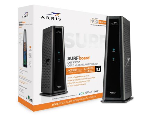 Photo 1 of Arris SURFboard SBG8300 - Cable Modem - GigE 802.11b/g/n 802.11ac Wave 2
