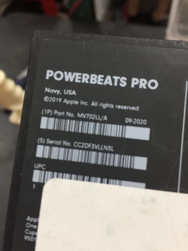 Photo 5 of Powerbeats Pro Wireless Earphones - Apple H1 Headphone Chip, Class 1 Bluetooth, 9 Hours of Listening Time, Sweat Resistant Earbuds, Built-in Microphone - Navy
