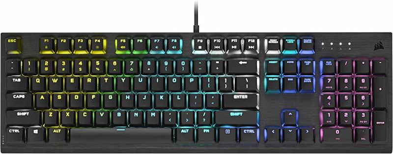 Photo 1 of Corsair K60 RGB Pro Low Profile Mechanical Gaming Keyboard - Cherry MX Low Profile Speed Mechanical Keyswitches – Slim and Streamlined Durable Aluminum Frame - Customizable Per-Key RGB Backlighting
