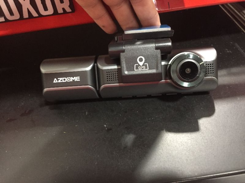 Photo 2 of AZDOME M550 Dash Cam 3 Channel, Built in WiFi GPS, With 64GB Card, Front Inside Rear 1440P+1080P+1080P Car Dashboard Camera Recorder, 4K+1080P Dual, 3.19" IPS, IR Night Vision, Capacitor, Parking Mode
