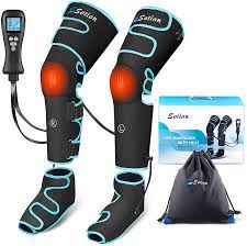 Photo 1 of Leg-Massager Compression for Thigh Calf Foot Massage, Muscles Pain Relieve Sequential Boots Device with Handheld Controller, Knee-Heat Function 4 Mode 4 Intensities
