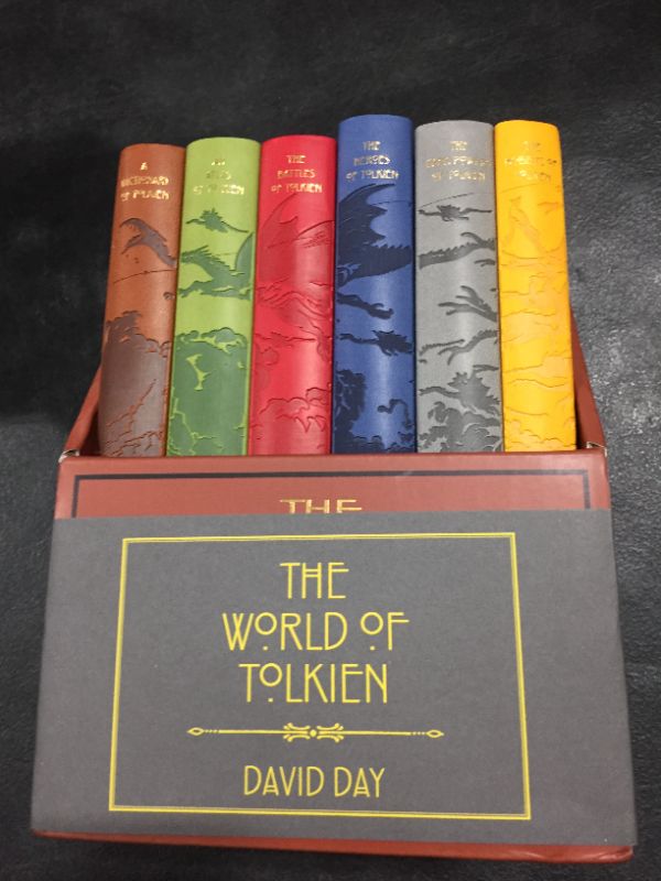 Photo 3 of The World of Tolkien by David Day (7 books set) Bonded Leather
