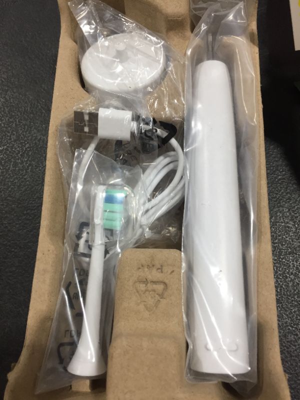 Photo 2 of Philips Sonicare 4100 Power Toothbrush, Rechargeable Electric Toothbrush with Pressure Sensor, White HX3681/23
