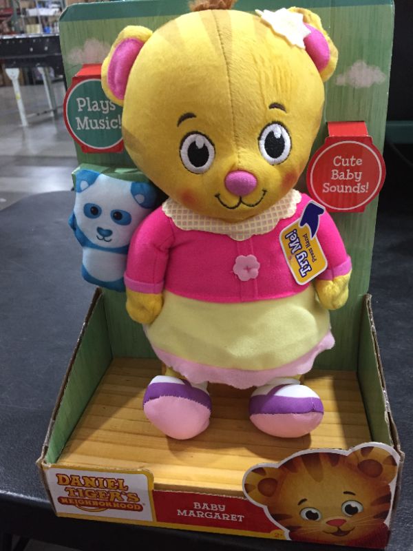 Photo 2 of Jakks Pacific Daniel Tigers Neighborhood Talking Baby Margaret Plush, 12 inch
