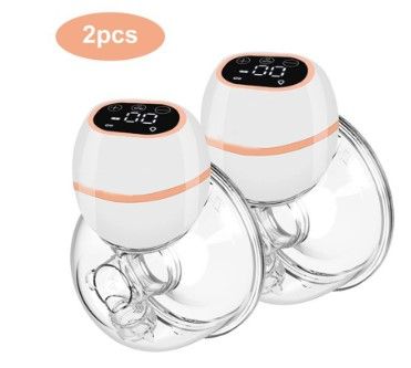 Photo 1 of Wearable Breast Pump, Electric Hands-Free Portable Breast Feeding Breast Pump, Spill-Proof Ultra-Quiet Pain-Free Breast Pump With 3 Mode And 9 Levels, Multiple Sizes Flange,2pcs,J1
