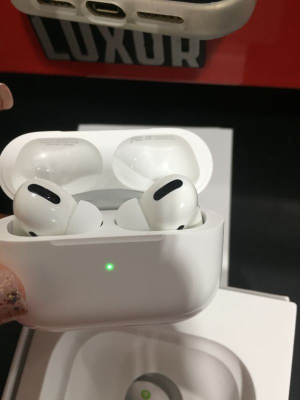 Photo 2 of Apple AirPods Pro Wireless Earbuds with MagSafe Charging Case. Active Noise Cancelling, Transparency Mode, Spatial Audio, Customizable Fit, Sweat and Water Resistant. Bluetooth Headphones for iPhone
