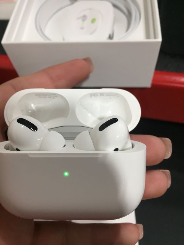 Photo 2 of Apple AirPods Pro Wireless Earbuds with MagSafe Charging Case. Active Noise Cancelling, Transparency Mode, Spatial Audio, Customizable Fit, Sweat and Water Resistant. Bluetooth Headphones for iPhone
