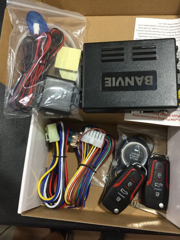 Photo 2 of BANVIE Car Alarm System with Remote Start Starter
