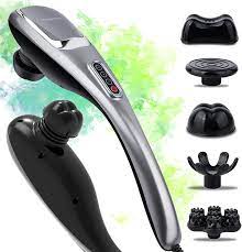 Photo 1 of MEGAWISE Handheld Back Massager | Powerful 3600 RPM 5-Speed Motor Knotty Muscle Relief |Deep Tissue Percussion Massage for Back, Neck, Shoulders, Waist and Legs | Mega Versatile with 5 Nodes in Box
