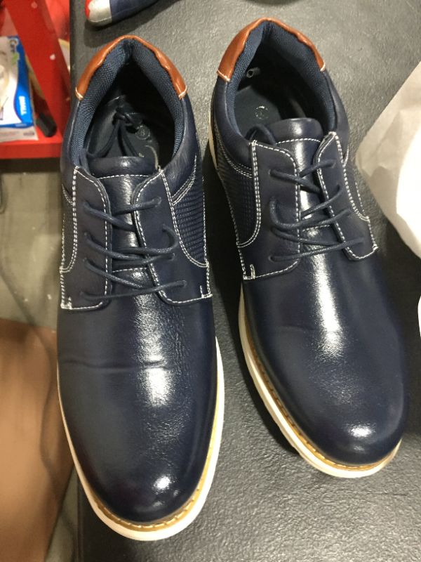 Photo 2 of Men's Navy Blue Casual Dress Shoes, Size 8