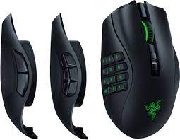 Photo 1 of Razer - Naga Pro Wireless Optical with Interchangeable Side Plates in 2, 6, 12 Button Configurations Gaming Mouse - Black
