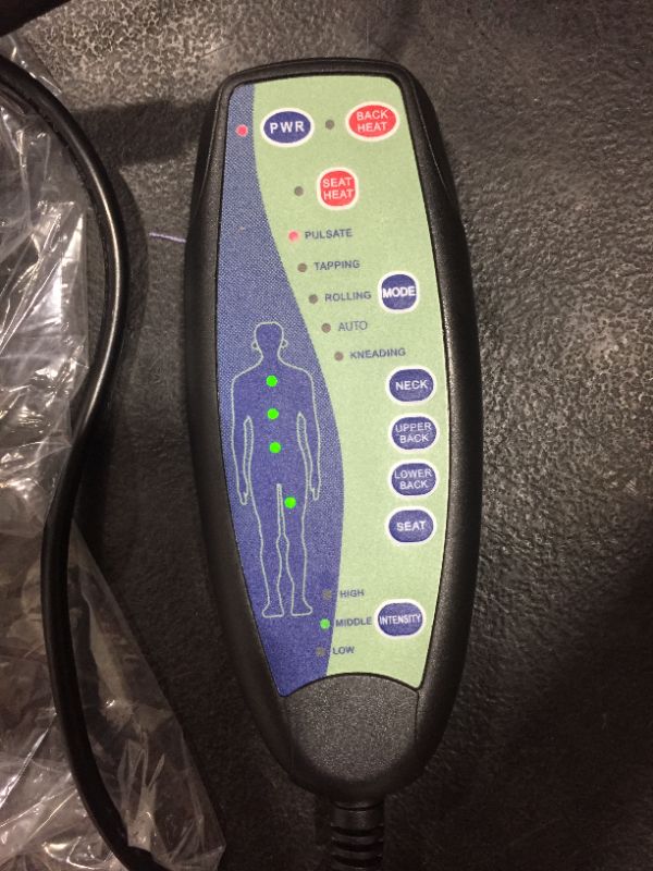 Photo 3 of Vibration Back Massage Seat Cushion with Heat & Memory Foam Support Pad -126

