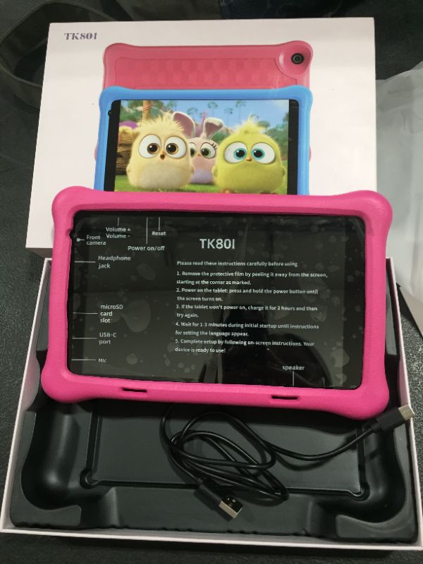 Photo 2 of AEEZO Kids Tablet 8 Inch, 2GB+32GB Android Tablet Kids, Children's Tablet FHD 1920x1200, 5000mAh

