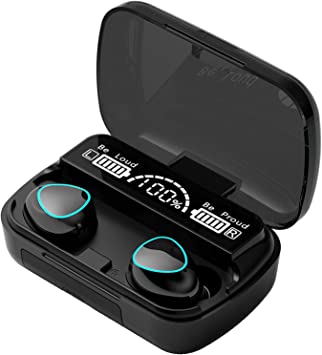 Photo 1 of TWSUSQR M10 TWS 3500mah Wireless Earbuds, Bluetooth 5.1 Headphones with 180H Playtime, TWS Bluetooth 5.1 in-Ear 9D Mini Touch Sports Binaural Earphones for Work
