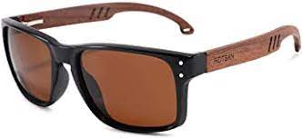 Photo 1 of HOTSAN Wood Sunglasses Polarized for Men and Women-Bamboo Wooden Sunglasses with 100% UVA/UVB Ray Protection
