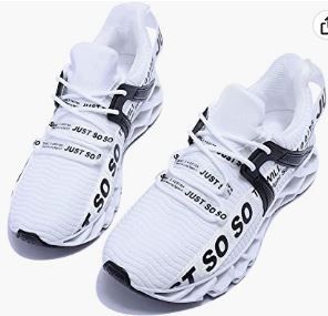 Photo 1 of JUST SO SO Womens Non Slip Running Shoes Athletic Tennis Sneakers Sports Walking Shoes, WHITE, SIZE 9 