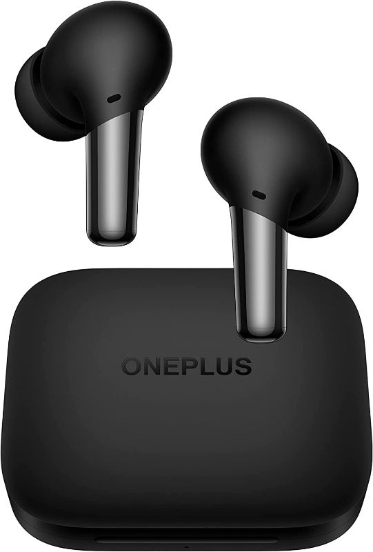 Photo 1 of OnePlus Buds Pro Wireless Earbuds| with Charging Case |IP55 | Smart Adaptive Noise Cancellation Sound | Matte Black,E503A
