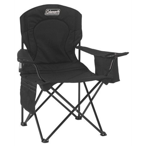 Photo 1 of Coleman Quad Portable Camping Chair with Built-In Cooler - Black

