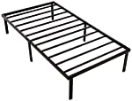 Photo 1 of Amazon Basics Heavy Duty Non-Slip Bed Frame with Steel Slats, Easy Assembly - 14"H, Twin
