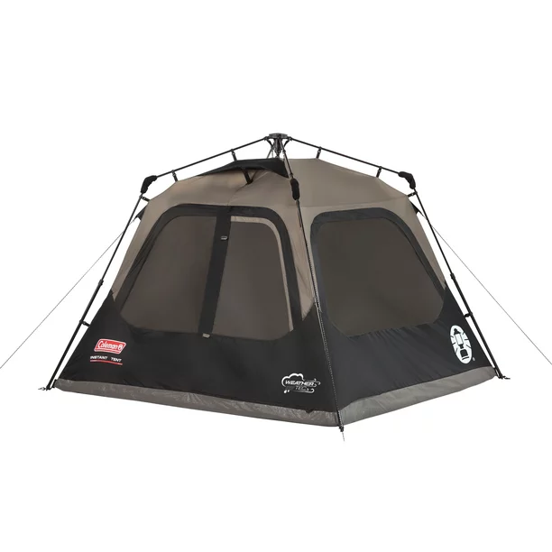 Photo 1 of Coleman 4-Person Cabin Camping Tent with Instant Setup, 1 Room, Gray