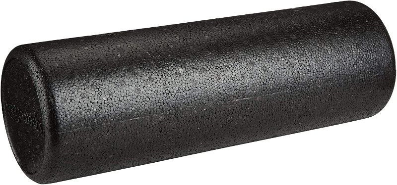 Photo 1 of Amazon Basics High-Density Round Foam Roller for Exercise, Massage, Muscle Recovery, BLACK, 36 INCH