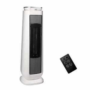 Photo 1 of PELONIS PHTPU1501 Ceramic Tower 1500W Indoor Space Heater with Oscillation, Remote Control, Programmable Thermostat & 8H Timer, ECO Mode, Tip-Over Switch & Overheating Protection, White