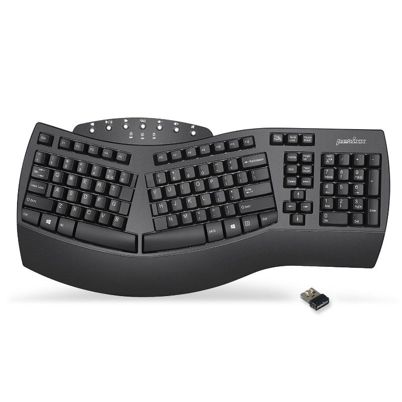 Photo 1 of PERIBOARD-612, 2.4GHz & Bluetooth Split Ergonomic Keyboard for Windows & Mac OS
