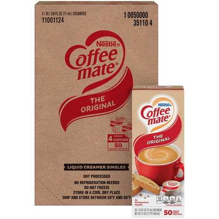 Photo 1 of COFFEE-MATE The Original Single Serve Liquid Creamer .32 oz. Cup, PK200, BEST BY JAN 2023