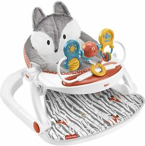 Photo 1 of Fisher-Price Premium Sit-Me-Up Floor Seat, Toy Tray Peek-a-Boo Fox Infant Chair
