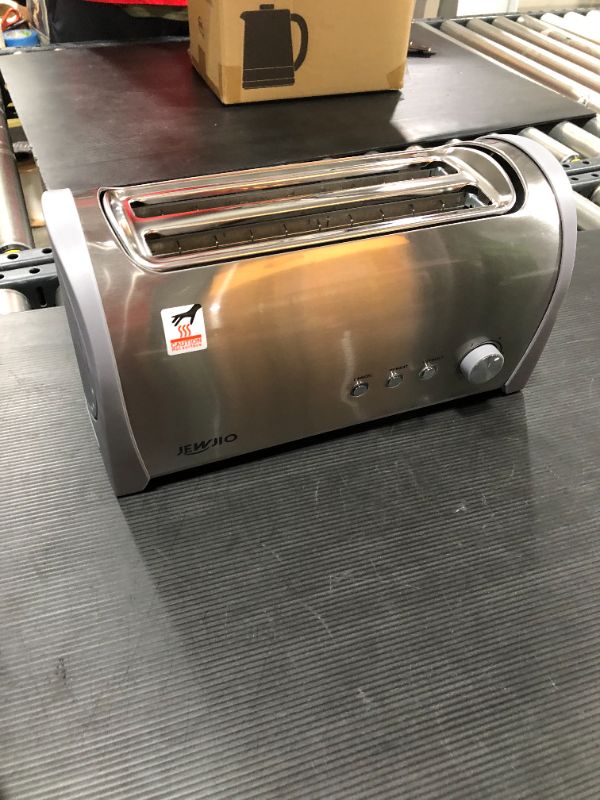 Photo 2 of Long Slot Toaster 4 Slice, Stainless Steel Retro Toasters Best Rated Prime with 1.25" Extra Wide Slot and Defrost/Reheat/Cancel Function/6 Browning Settings/Removable Crumb Tray/Evenly Toasting, 1300W
