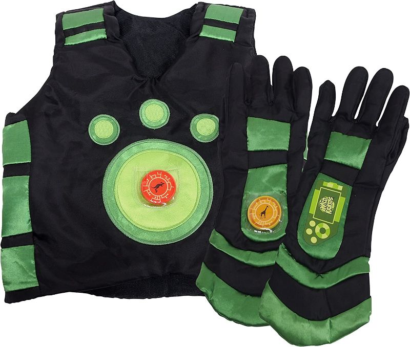 Photo 1 of Wild Kratts Creature Power Suit - Chris - Size 4-6X - Includes Vest, Gloves and 2 Power Discs - for Dress Up, Pretend Play and Halloween - Ages 3+
