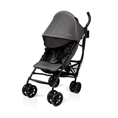 Photo 1 of Summer 3Dlite+ Convenience Stroller, Charcoal Herringbone – Lightweight Umbrella Stroller with Oversized Canopy, Extra-Large Storage and Compact Fold
