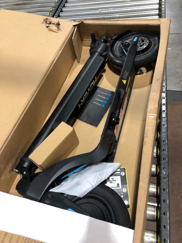 Photo 2 of Hover-1 Blackhawk Electric Folding Kick Scooter | 18MPH, 28 Mile Range, 6HR Charge, LCD Display, 10 Inch High-Grip Tires, 220LB Max Weight, Certified & Tested - Safe for Kids, Teens & Adults,
