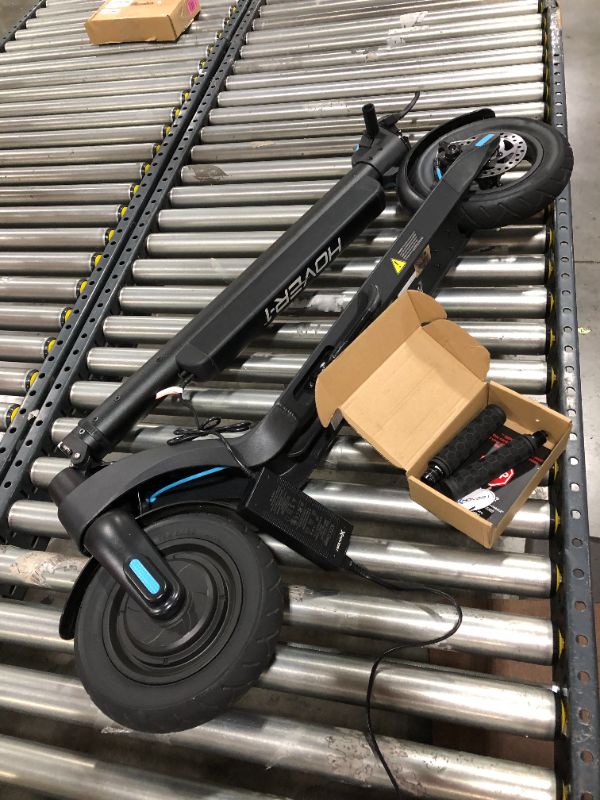Photo 1 of Hover-1 Blackhawk Electric Folding Kick Scooter | 18MPH, 28 Mile Range, 6HR Charge, LCD Display, 10 Inch High-Grip Tires, 220LB Max Weight, Certified & Tested - Safe for Kids, Teens & Adults,
