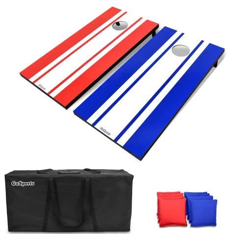Photo 1 of 4 ft. x 2 ft. Classic Cornhole Set-Includes 8 Bean Bags