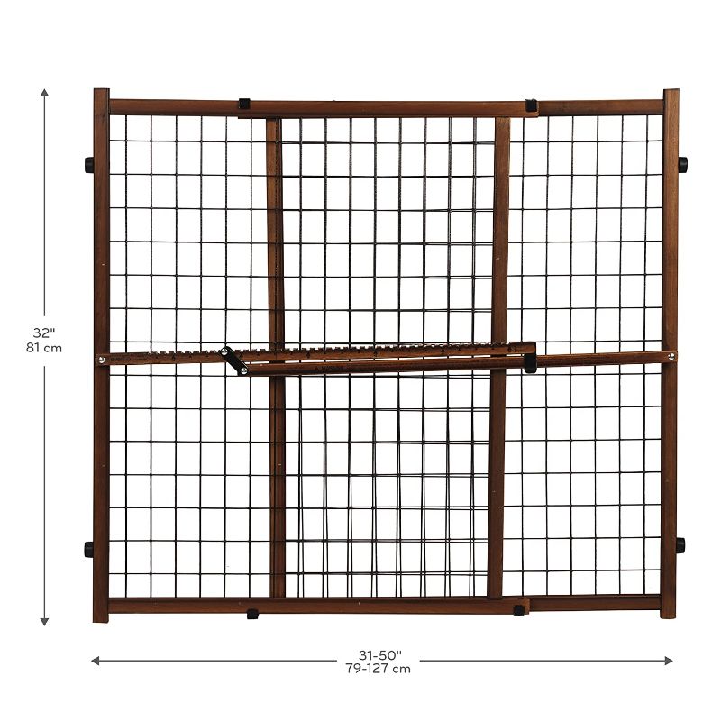Photo 1 of Position & Lock Tall & Wide Baby Gate, Pressure-Mounted, Farmhouse Collection
