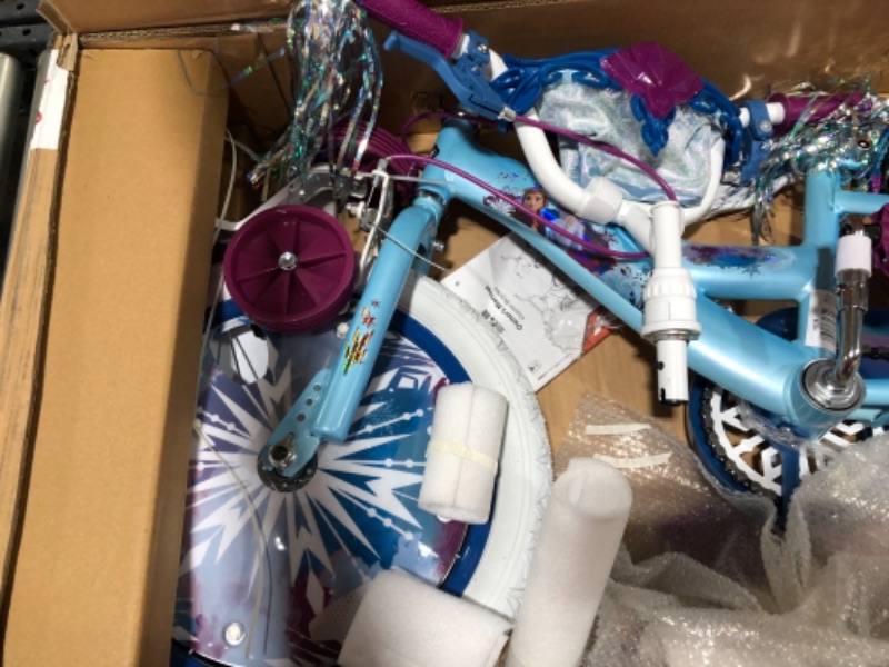 Photo 3 of 
Disney Frozen 2 Kid's Bikes by Huffy, 12" or 16" Wheels, Quick Connect Assembly, Handlebar Bin Streamers
