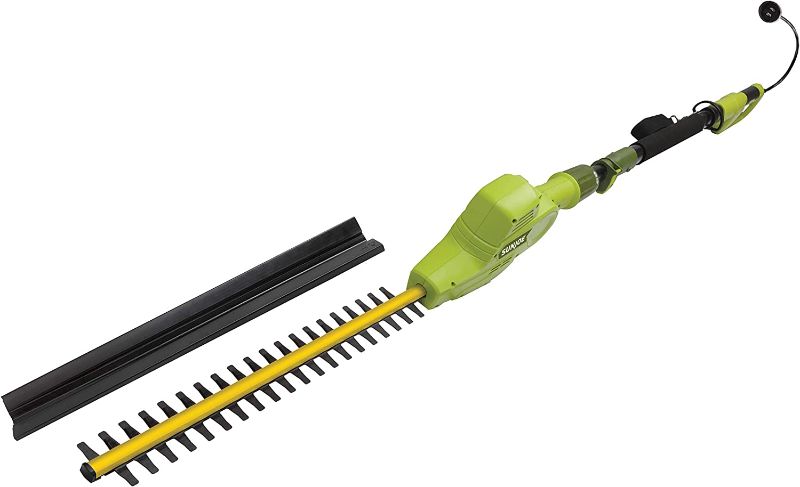 Photo 1 of Sun Joe SJH902E 21-in 4-Amp Multi-Angle Electric Telescoping Pole Hedge Trimmer
