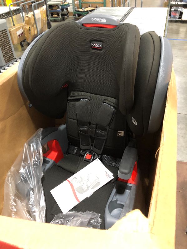 Photo 3 of Britax Grow with You ClickTight Plus Harness-2-Booster Car Seat, Jet Safewash Fabric
