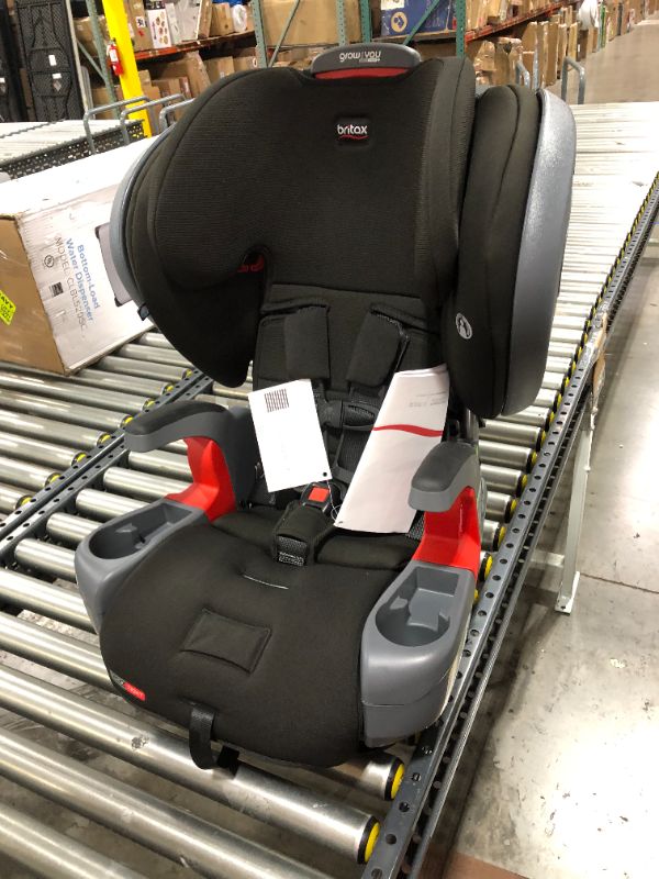 Photo 4 of Britax Grow with You ClickTight Plus Harness-2-Booster Car Seat, Jet Safewash Fabric
