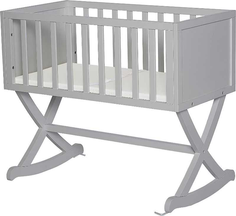 Photo 1 of Dream On Me Haven Cradle, Pebble Grey
