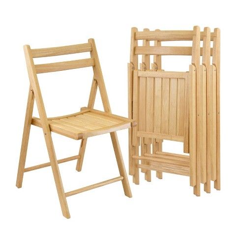 Photo 1 of 4pc Folding Chairs - Winsome

